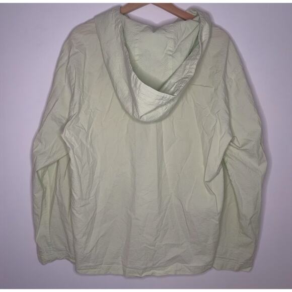 COS Men’s Lightweight Hooded Jacket Seersucker Green Large Scandi Minamalist - Picture 6 of 11